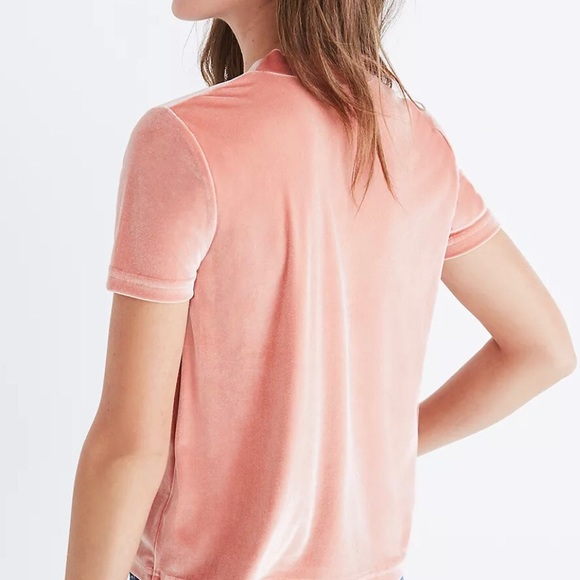 Madewell Velvet Tie-Neck Top - Picture 3 of 3